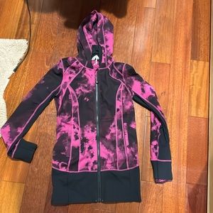 Lululemon jacket size 4 pink/black
